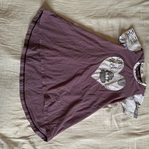hi-low/A-line “Keeping it Reel” dress